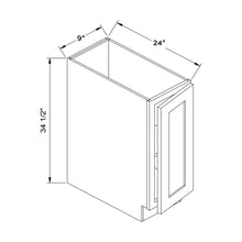 Craft Cabinetry Aqua 9”W Base Cabinet