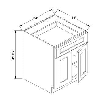 Craft Cabinetry Pure White 24"W Base Cabinet