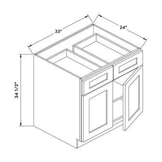 Craft Cabinetry Midnight 33”W Base Cabinet