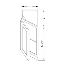 Craft Cabinetry Pure White 12"W Corner Base Cabinet