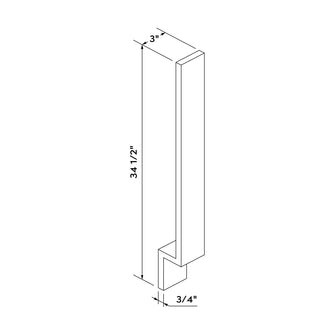 Craft Cabinetry Aqua 3"W Base Filler