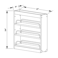 Craft Cabinetry Pure White 5"W Spice Pull Out Base Upgrade