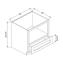 Craft Cabinetry Pure White 30"W Microwave Base Cabinet