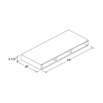 Craft Cabinetry Midnight 24" Floating Shelf