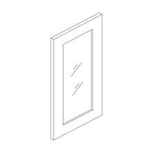 Craft Cabinetry Pure White 14.7"W x 41"H Glass Door for W3042