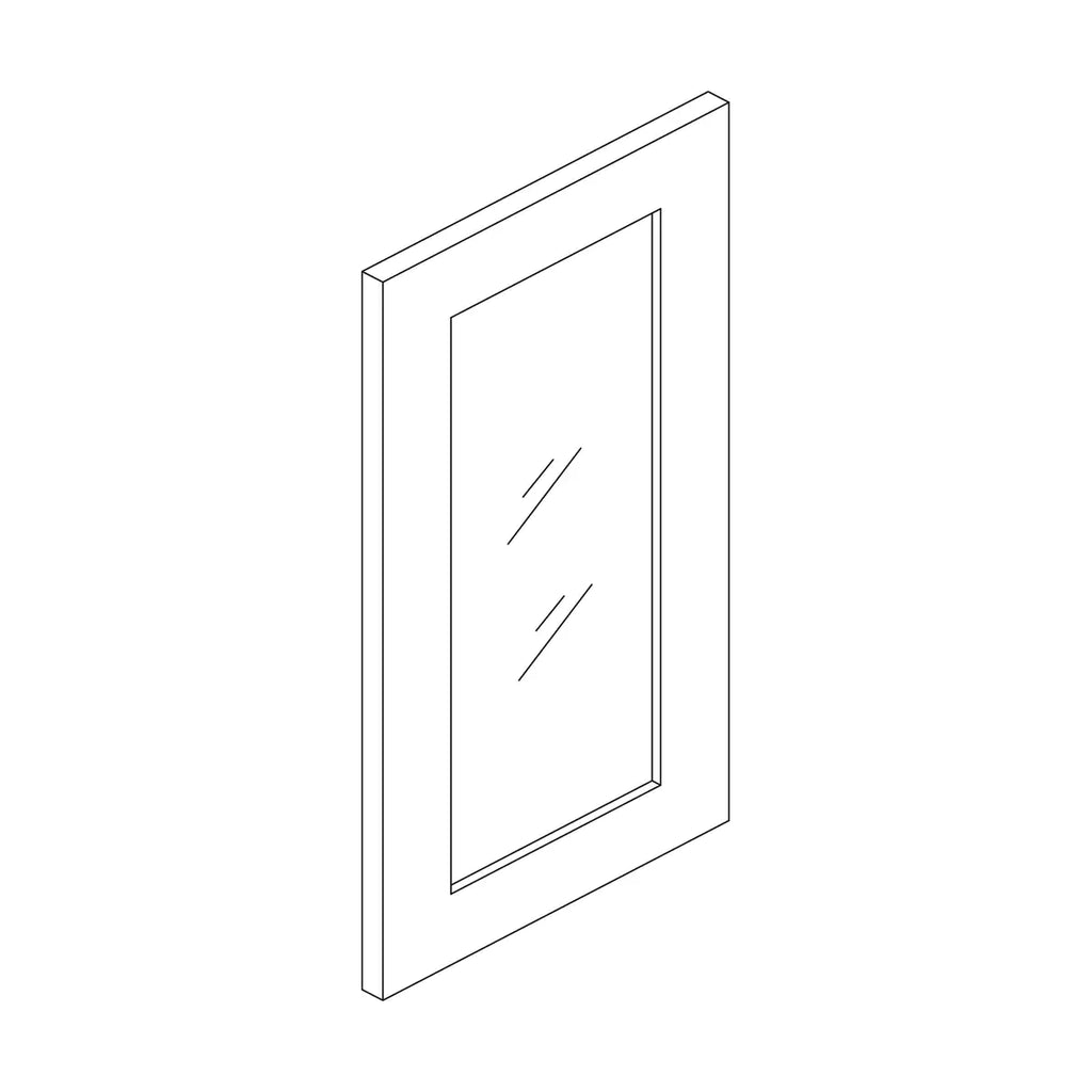 Craft Cabinetry Midnight 14.7”W x 14”H Glass Door | GD3015