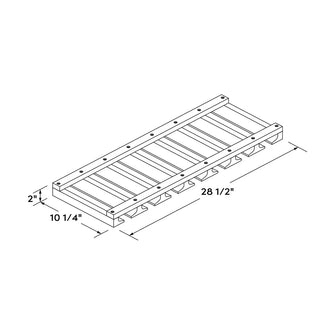 Craft Cabinetry Stain Gray Wall Glass Rack