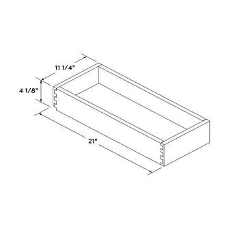 Craft Cabinetry Navy Roll-Out Tray for 15" Cabinet