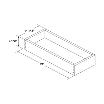 Craft Cabinetry Stain Gray Roll-Out Tray for 18" Cabinet