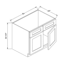 Craft Cabinetry Stain Gray 33”W Sink Cabinet