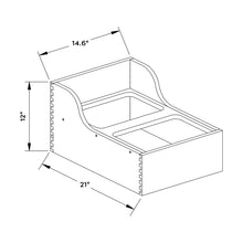 Craft Cabinetry Modern Gray Trash Can Holder