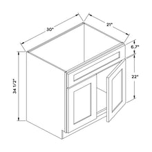 Craft Cabinetry Stain Gray 30”W Vanity Base Cabinet