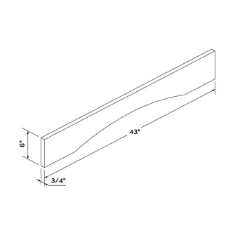 Craft Cabinetry Pure White 43" Valance