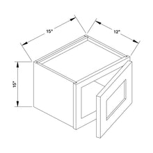 Craft Cabinetry Pure White 15"W x 15"H Wall Cabinet