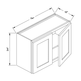 Craft Cabinetry Modern Gray 24"W x 24"H Wall Cabinet