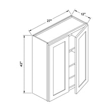 Craft Cabinetry Stain Gray 27”W x 42”H Wall Cabinet